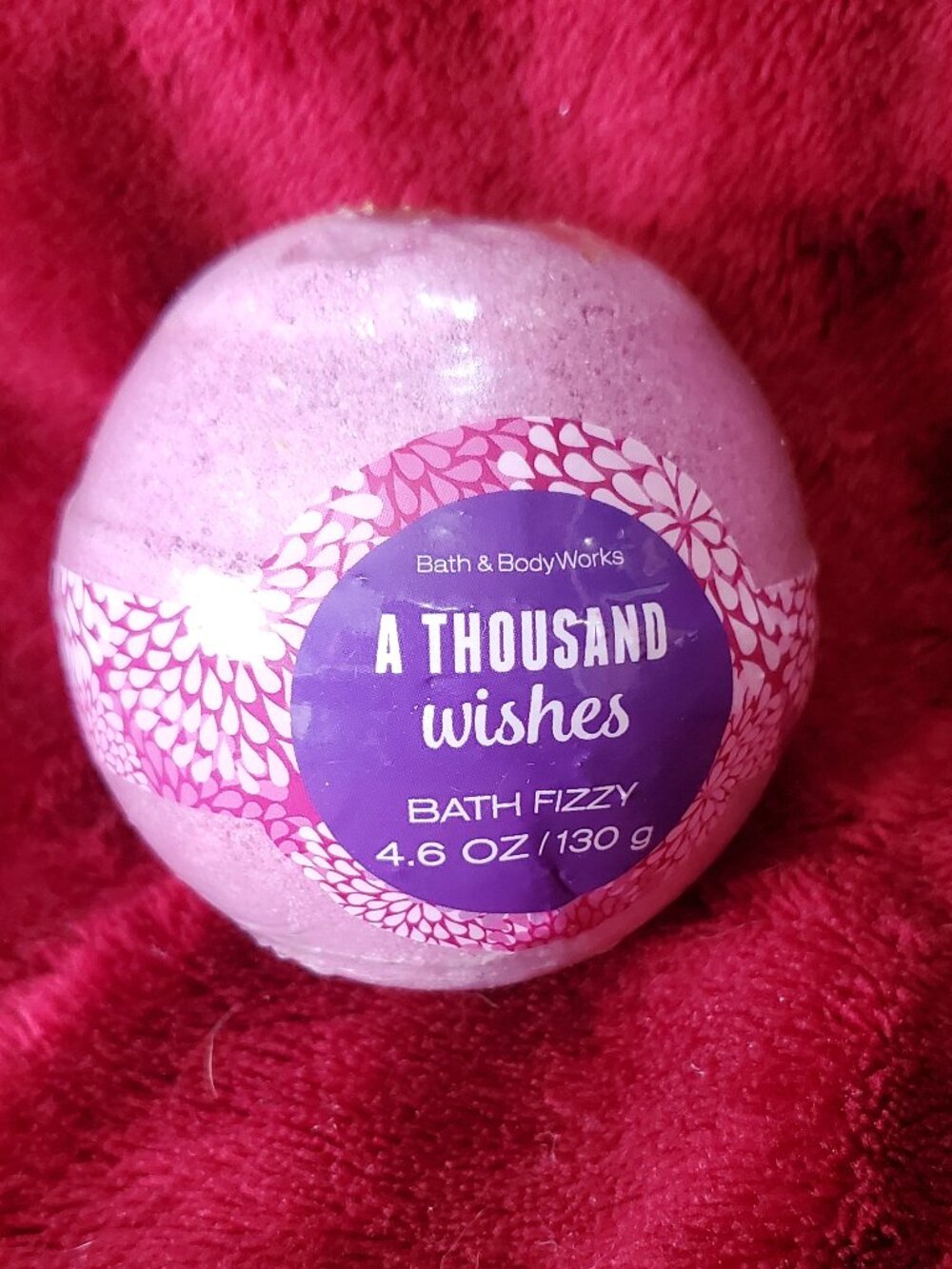 Bath and Body Works A Thousand Wishes 4.6 oz Bath Bomb NEW Gold Sprinkled Top